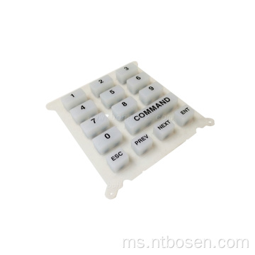 Customized borong konduktif getah push butang silikon numerik pad kunci